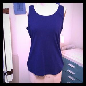 Talbots dark blue tank top-NWT